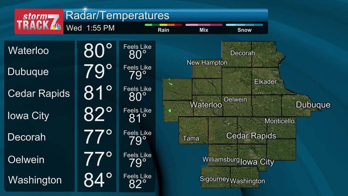 Current conditions. Download the free KWWL Storm Track 7 Weather App. kwwl.com/weather/?utm_m… #KWWLWX