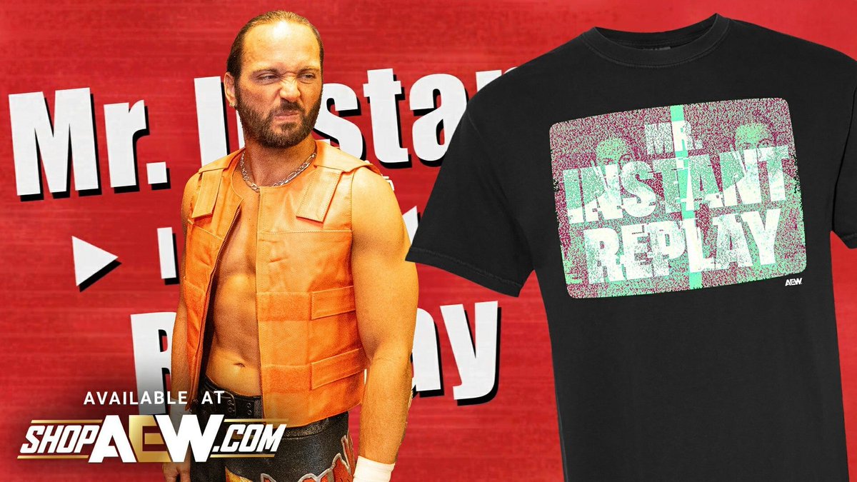 ShopAEW's tweet image. It's Mr. Instant Replay! Get the new @youngbucks shirt design, available now on ShopAEW.com!