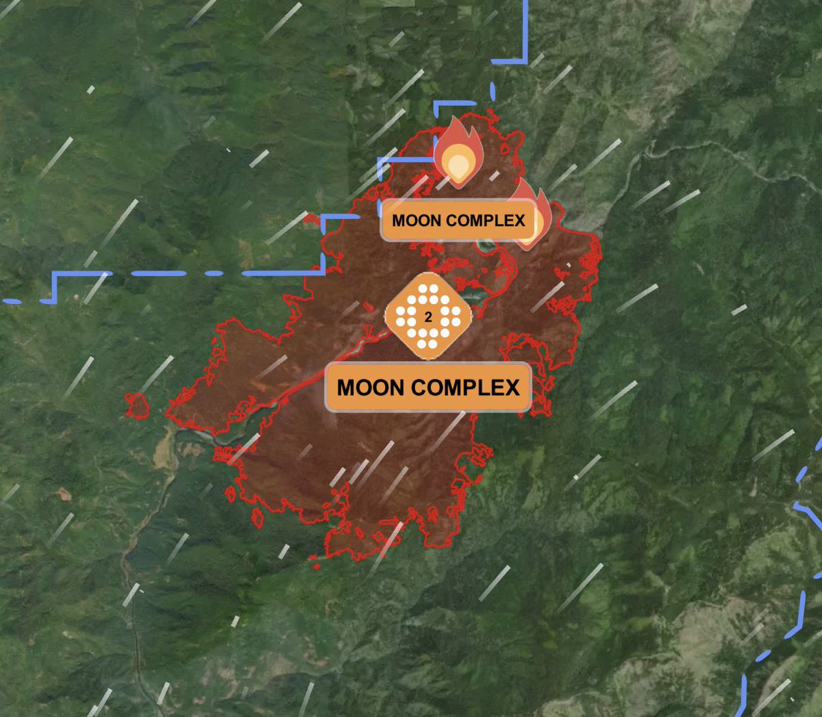 WCTOfficialYT's tweet image. 12 pm advisory | the #Mooncomplex 

Today on the southwest side crews completed lines around a spot fire near illahe and have begun mopping up inside of the perimeter, on the west side crews have begun working to connect lines from panther ridge to forest service road 060