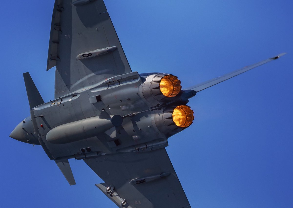 Martynfoss's tweet image. Hot end of the Bavarian tigers Eurofighter