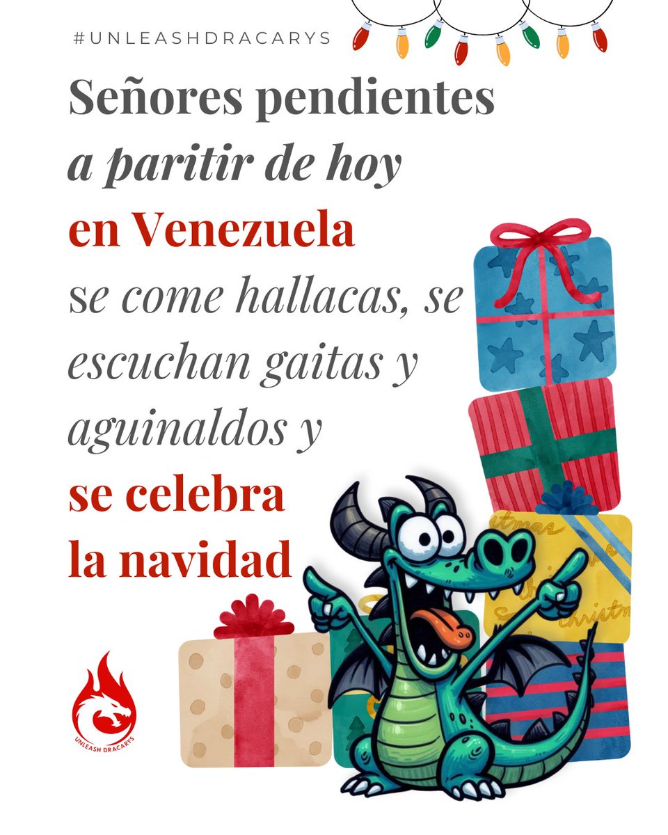 Les cuento, la economía venezolana ha mejorado sistemáticamente (lo que enerva a los oposicionistas y los fascistas neuróticos, disculpen la redundancia), es por ello que vamos a celebrar.
Eso sí, bien pendientes de que no se coman la luz... Nosotros disfrutaremos #NavidadEnPaz