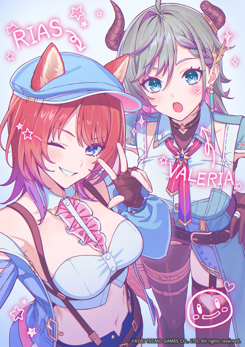 KoeiTecmoUS's tweet image. Tokki-san drew Rias and Valeria taking a selfie to celebrate the launch of #AtelierResRW!  

Any cute #AtelierResRW screenshots out there? We’d love to see them! 📷 

#KTfamily