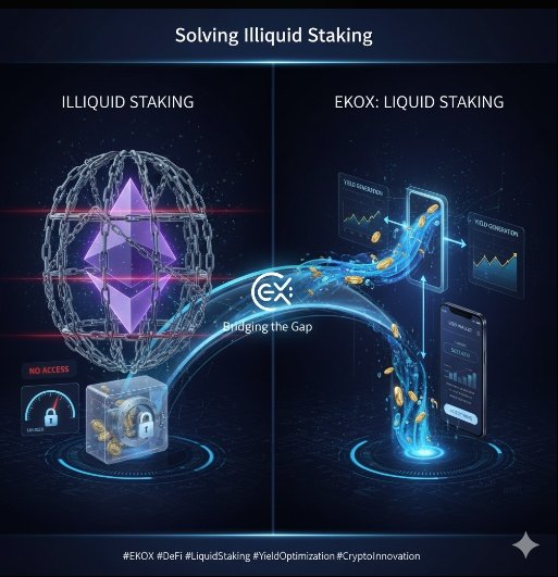 WisdomMelody_'s tweet image. SOLVING ILLIQUID STAKING

In traditional Ethereum staking, your assets are locked and inflexible. @ekoxofficial solves this with exETH, a liquid restaking token that earns yield while remaining accessible. #ChainGPT $CGPT @ChainGPT_Pad @Chain_GPT #ChainGPTPad #EKOX
#bbrightvc