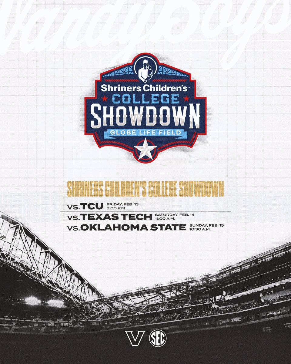 VandyBoys's tweet photo. The slate for opening weekend is set! ⚾️

🔗 https://t.co/U8p6Y6Fg3L https://t.co/vFhSHR3Yyr