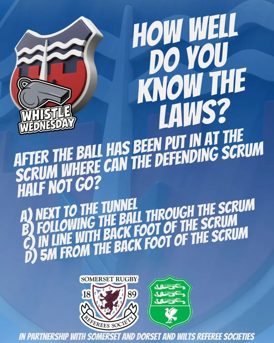 BathCombination's tweet image. This week's whistle Wednesday brought to you by @dandw_refs  this week.