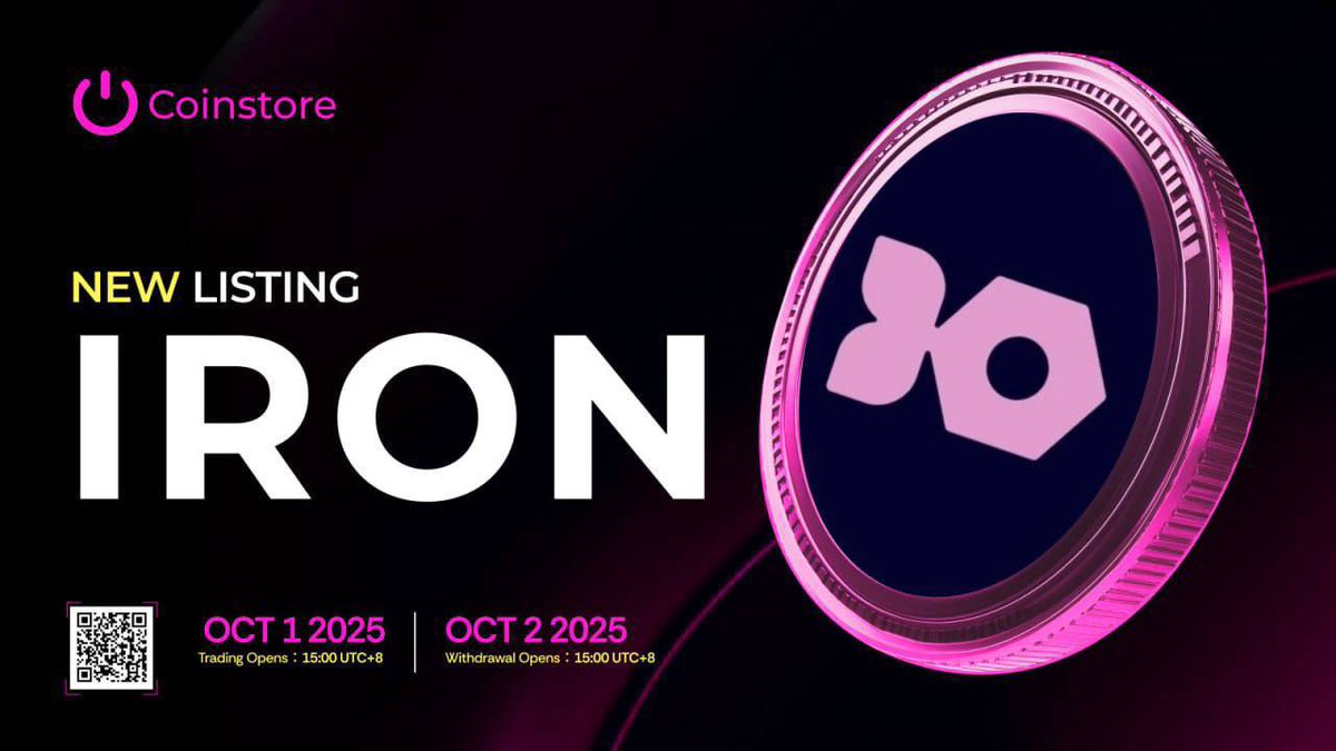 apolloBitforge's tweet image. 🚀 Big Update Alert! 🚀
Trading for IRON/USDT has officially gone live on Coinstore! 🔥

Dive in today and experience the next-gen privacy Layer-1 blockchain, Iron Fish.

👉 Begin trading now: IRON/USDT

h5.coinstore.com/h5/signup?invi…

#Coinstore #IRON #Listing #Crypto