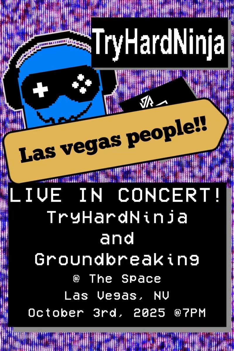 TryHardNinja's tweet photo. My first ever full set concert is in two days in Las Vegas! Who am I seeing there???? https://t.co/cgqwpc4etQ