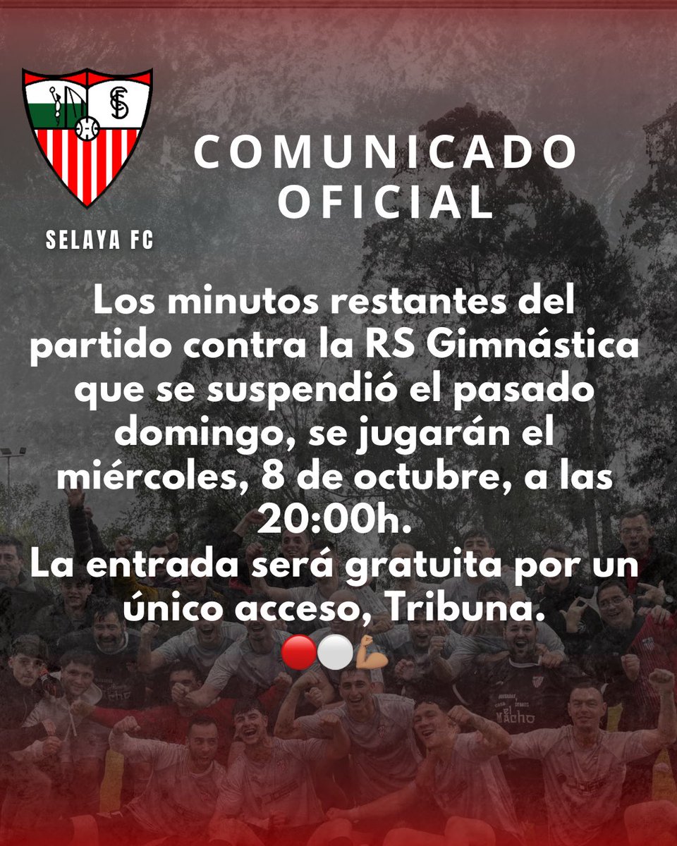 ⚠️ Partido <a href="/RSGimnastica/">RS Gimnástica de Torrelavega</a>