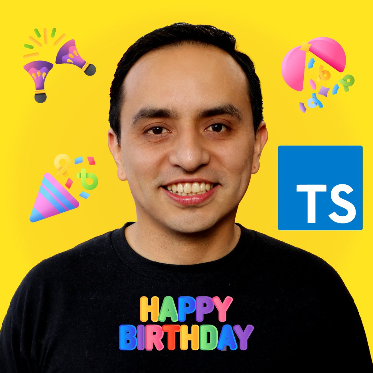 CodingTube's tweet image. Este mes es mi cumpleaños 🥳
Y para celebrarlo he decidido REGALAR 100 cupones para que accedas a mi curso de Typescript GRATIS! 🎁
Lo puedes reclamar aquí 👉 udemy.com/course/aprende…