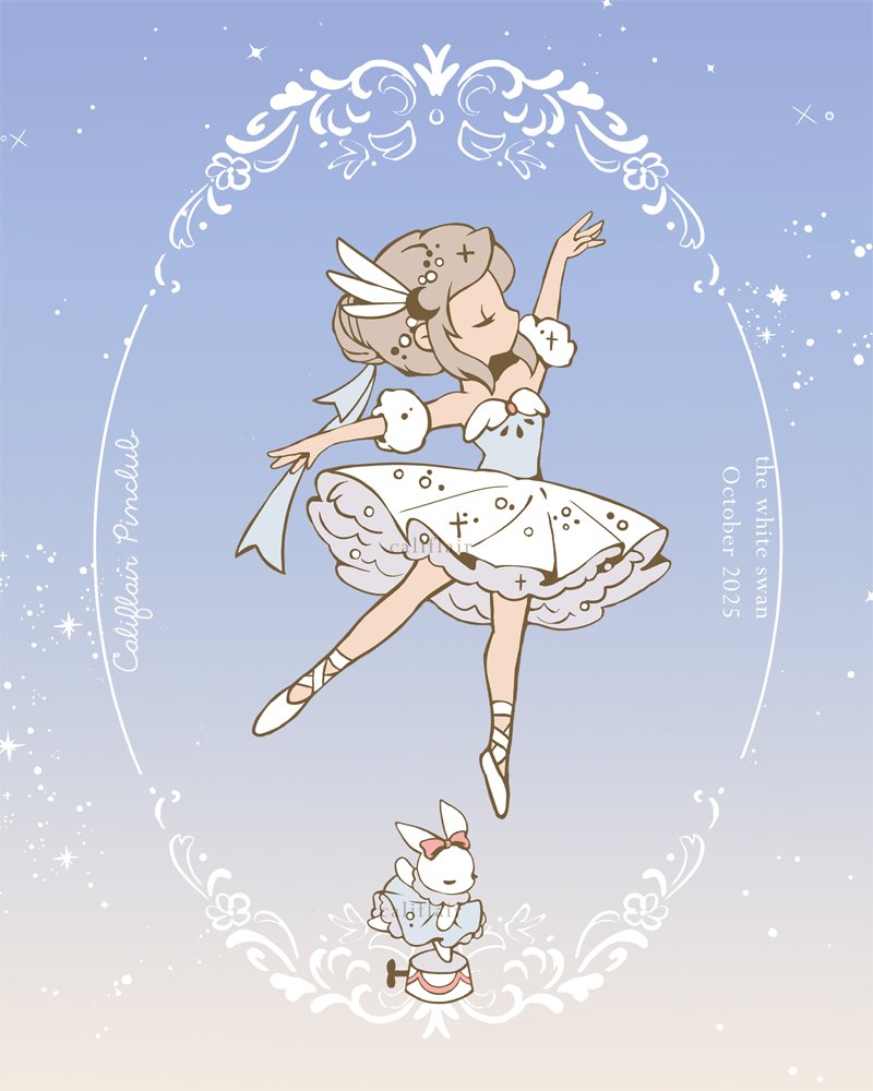 califlair's tweet photo. the swan's ballet 🦢🩰🐇 https://t.co/SLEI6YqBKh
