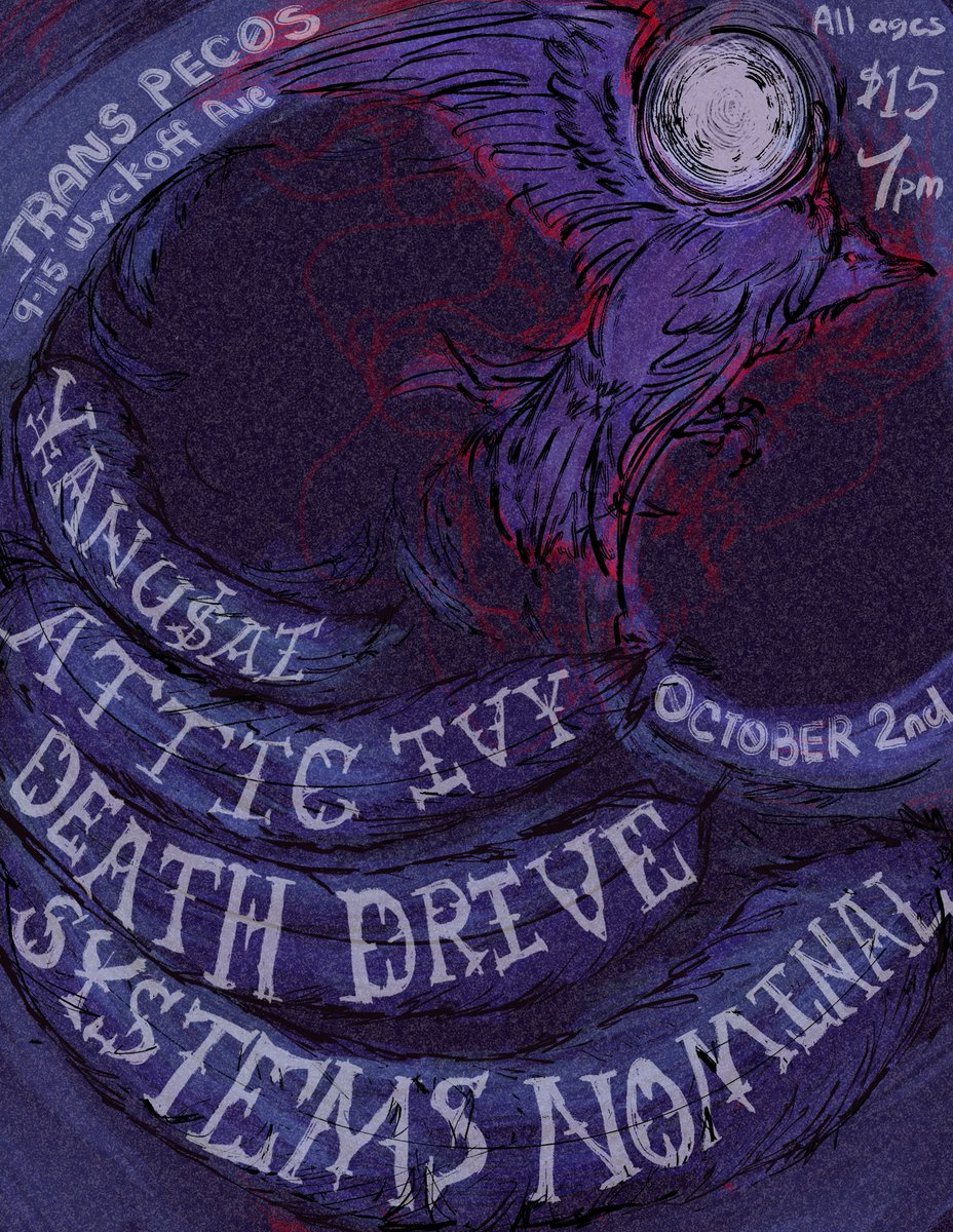 my band death drive plays trans pecos tomorrow 10/02! here's the ticket link tickets.venuepilot.com/e/10-2-25-3e95…