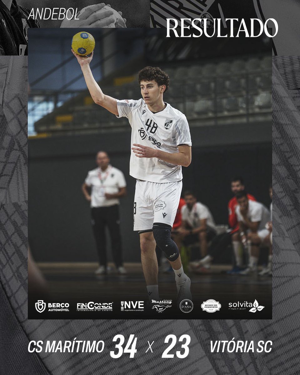 VitoriaSC1922's tweet photo. 🤾♂ Hoje não conseguimos o que queríamos, mas vamos reagir já no próximo jogo!
CS Marítimo 34-23 Vitória SC
#UnidosPeloVitória • #Andebol • #CSMVSC https://t.co/Hrab7kHMzR