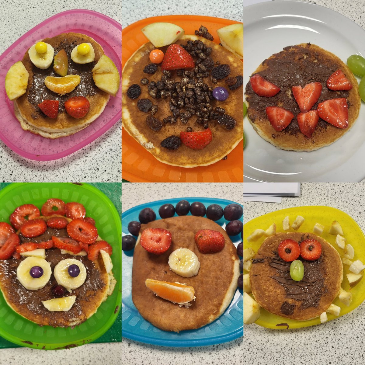 Dosbarth Derwen designed and made some healthy pancake faces. They are learning the routines of cooking in the Food Technology rooms and all the routines and expectations of working to prepare, make and then to clean up after themselves. An excellent job by all of them 😊🥞🍓🍌🍊