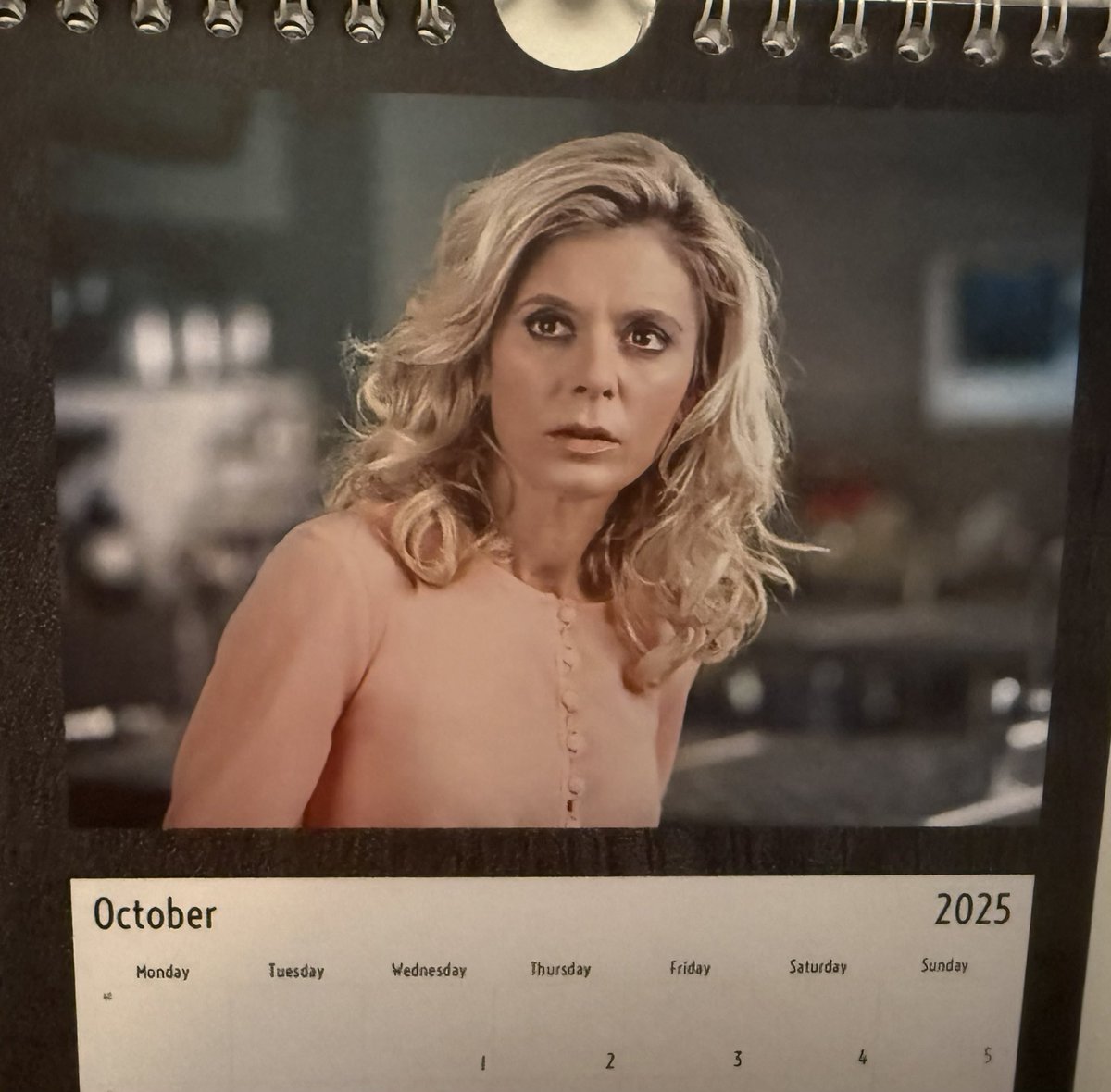 TeaWithEmilia's tweet photo. Don’t be anxious Nikki, I’m sure October isn’t going to be as traumatic as you think! 🍂😂

#nikkialexander #emiliafox #silentwitness #calendar #october #photobox https://t.co/GOsdpJ3Sv6