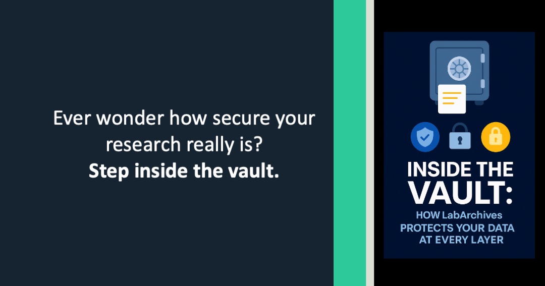 LabArchives's tweet image. Data security in research isn’t a “nice to have” — it’s essential.
Dive into Inside the Vault: How LabArchives Protects Your Data at Every Layer to learn how we embed security and compliance into every workflow.
Read here: labarchives.com/blog/inside-th…
#DataSecurity #ELN #Research…