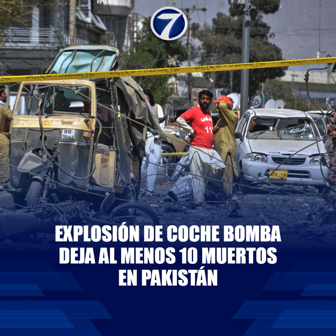 Noti7Guatemala's tweet image. Coche #bomba explota en #Pakistán: al menos 10 muertos 😨💥➡ bit.ly/4nTnNju