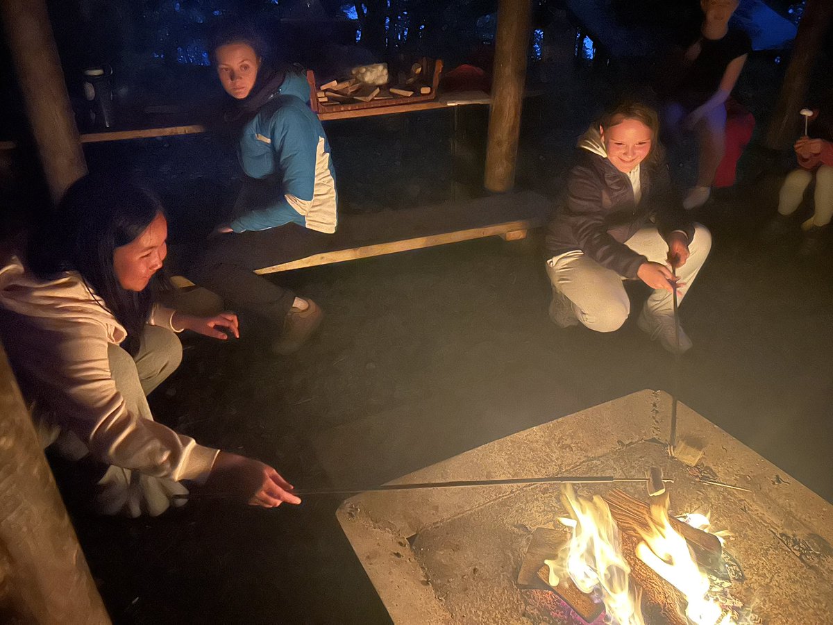 We’ve just had a bushcraft session and toasted marshmallows by the campfire - what an amazing day. 🔥 ⛺️