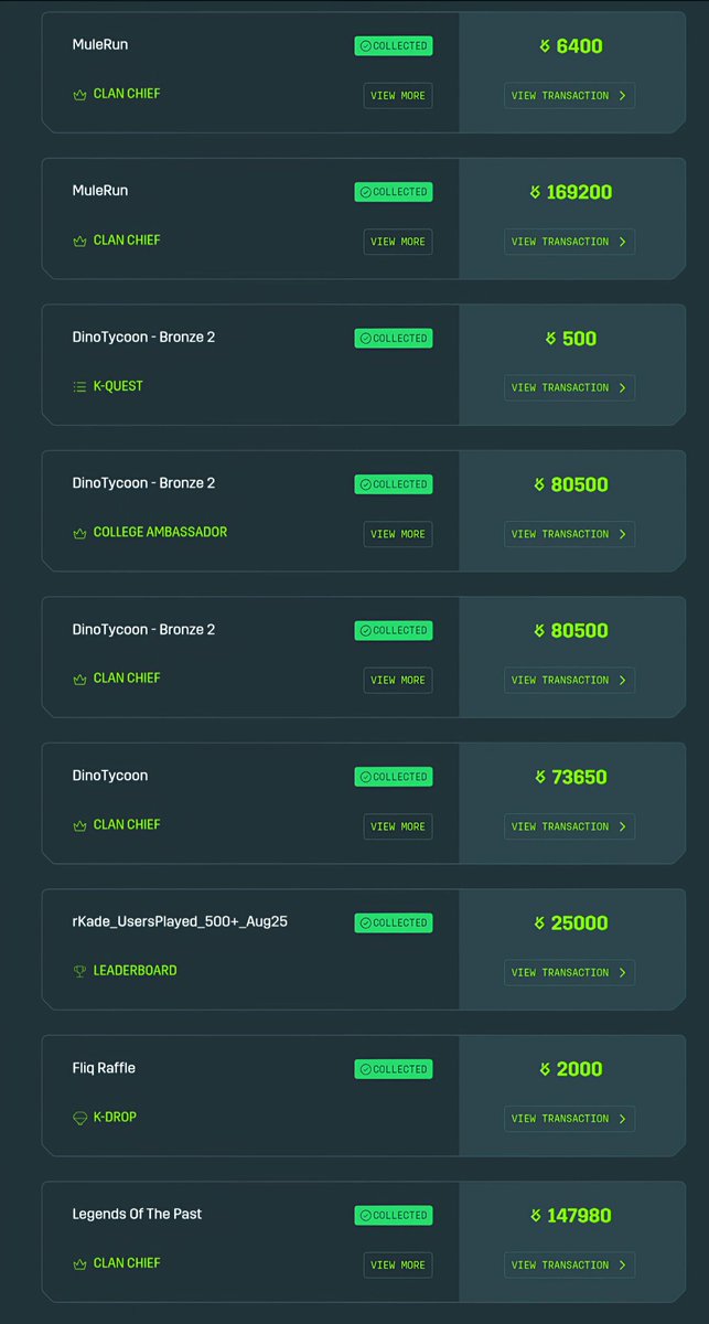 Keep Questing Keep Earning 🤑😎
This is the best feeling being Clan Chief ✅✅📈📈
Now waiting for CEX Listing <a href="/KGeN_IO/">KGeN 🟩</a> <a href="/KGeN_Community/">KGeN Community</a>