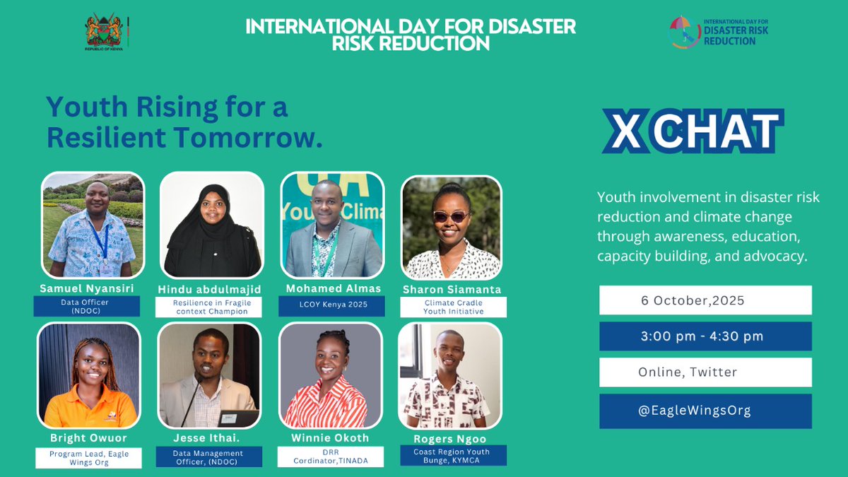 Build up to the National Symposium for Disaster Risk Reduction and the International day for Disaster Risk Reduction 10-13 October, Busia County. #FundResilience #IDDRR2025