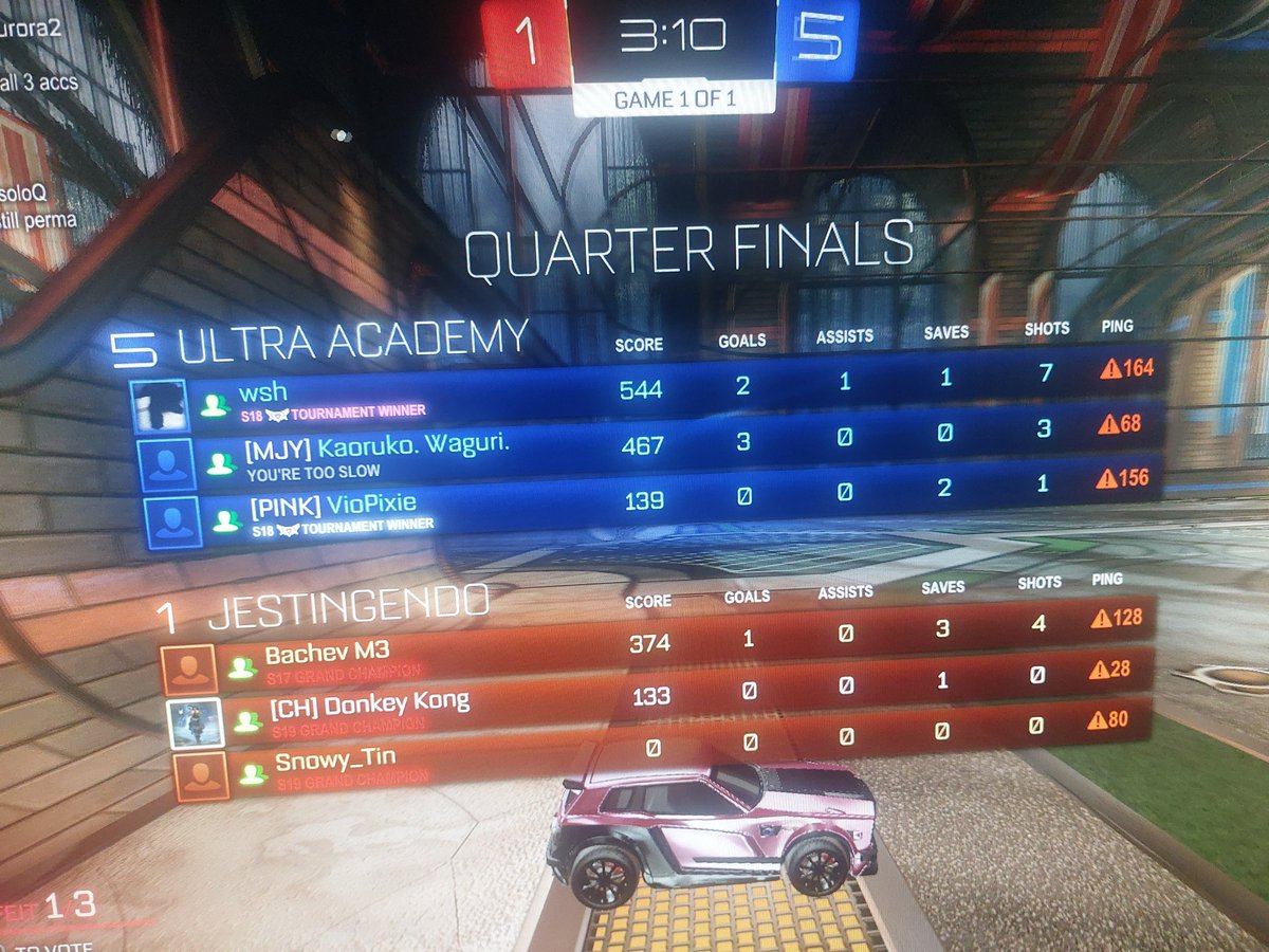 theseaboi's tweet photo. @AlphaKep @RocketLeague @devinconnors I had this today. I hardly have time enough as it is. Reported it but they need to actually DO SOMETHING https://t.co/wrk0QxTaFX