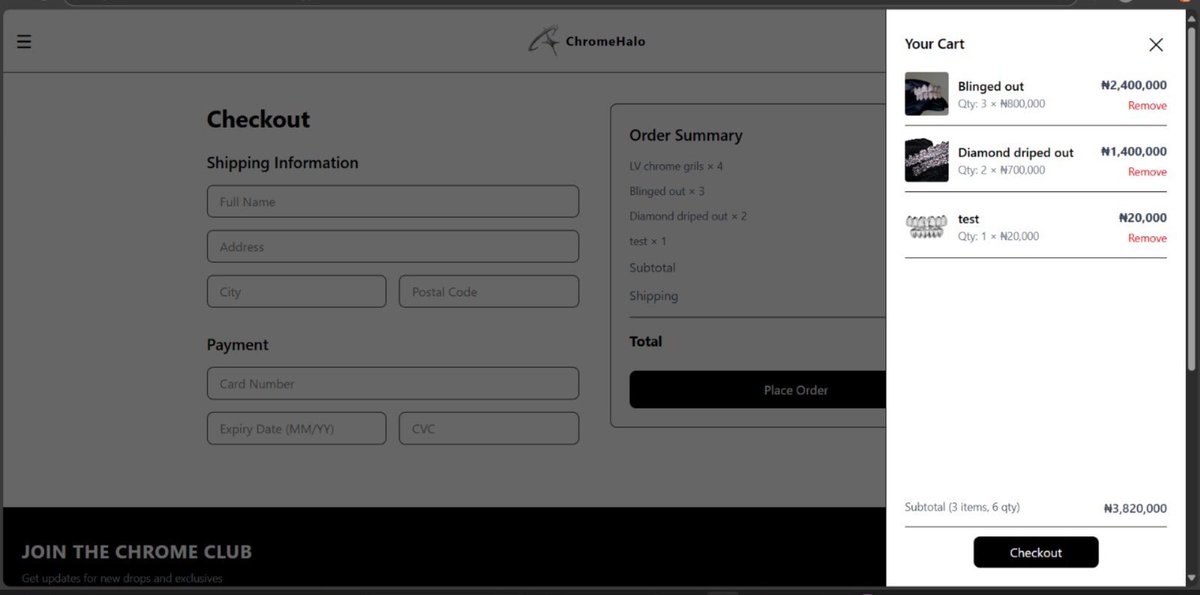 CommitWithEmmy's tweet image. 27 days ago I started building an e-commerce site to level up my skills.

Today, it’s complete 🎉 
From Supabase → React Toast → Cloudinary → hosting a monolith… I learned more than I expected.

👉🏾e-commerce-site-three-olive.vercel.app/shop

#100DaysOfCode #WebDev #ReactJS #NodeJS #FullStackDev
