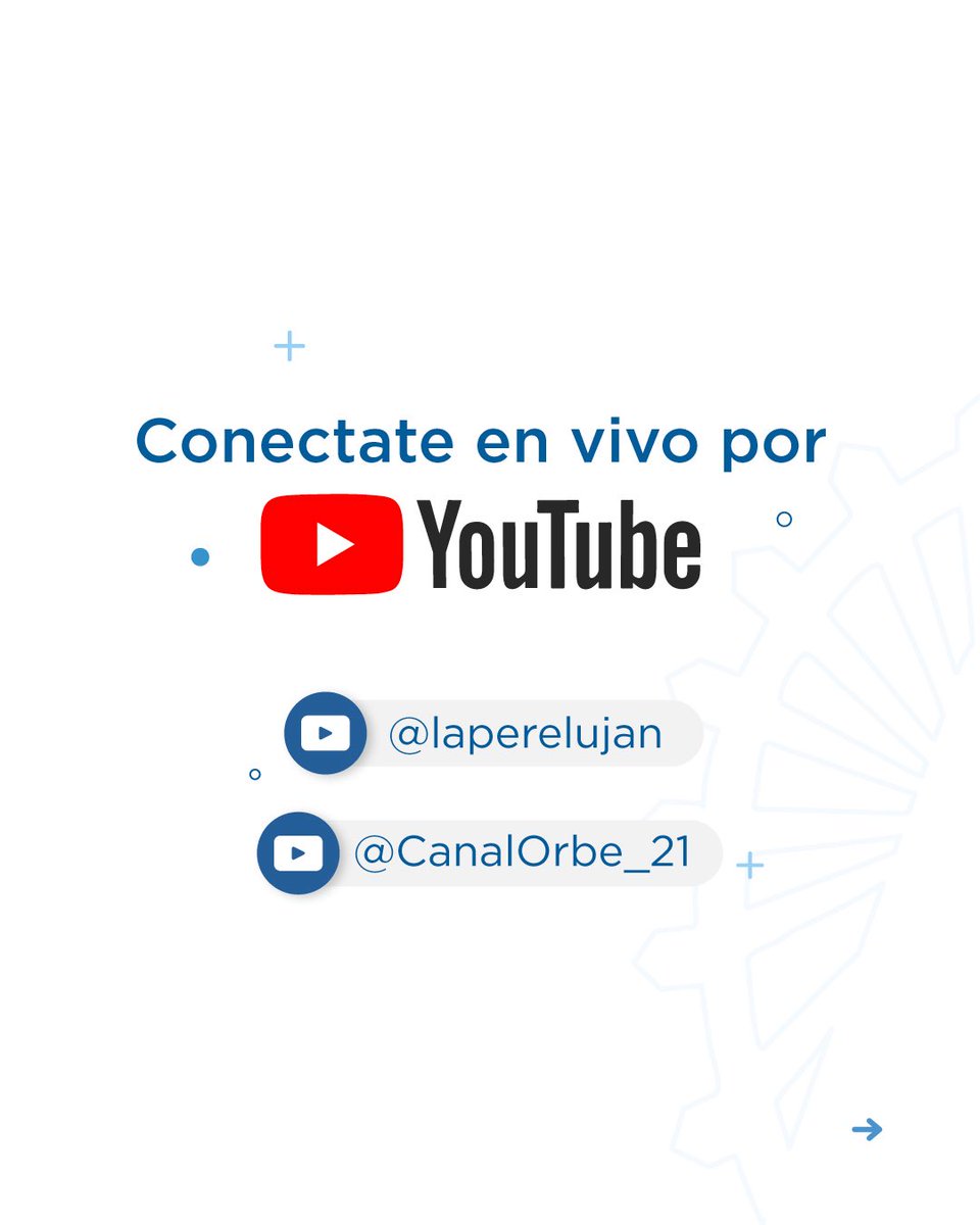 ✨ Viví la 51° Peregrinación Juvenil a Luján en vivo 📡

📲 Conectate por YouTube: <a href="/LaPereLujan/">Peregrinación Luján</a> <a href="/CanalOrbe21/">Canal Orbe 21</a> 

📺 O miralo por la TV en todo el 
país (Flow, Telecentro, DirecTV
Claro, TDT 

😉No te pierdas nada: somos la transmisión oficial de LAPERE
<a href="/SantuarioLujan/">Santuario de Luján</a>