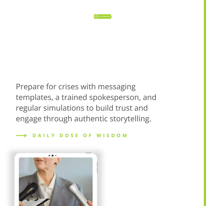 When the ground beneath your business feels shaky, having a comprehensive crisis communication plan can be your lifeline. 

Equip your team with the tools they need to navigate any storm by preparing predefined messaging templates and designating a well-trained spokesperson.