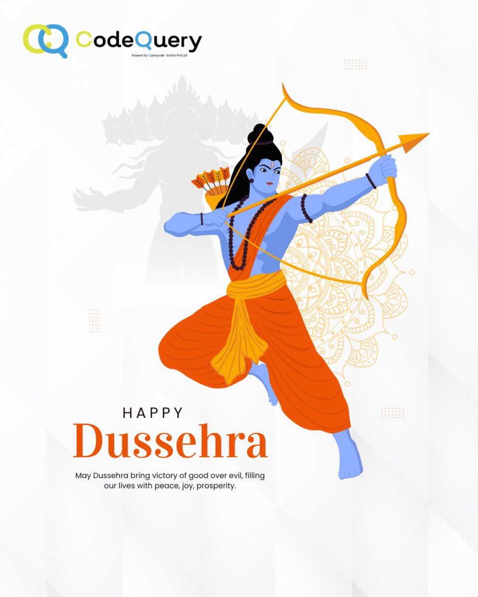 Codequery_'s tweet image. Wishing everyone a joyful Dussehra! May the victory of good over evil bring lasting peace, joy, and prosperity to all. Celebrate the spirit of righteousness and new beginnings🪷🌸
.
.
.
#Dussehra #HappyDussehra #VictoryOfGood #GoodOverEvil #PeaceAndJoy #Prosperity #VijayaDashami