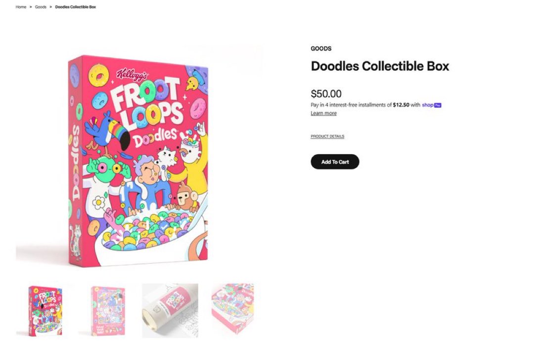 study doodles.

they’re selling $50 boxes of cereal that don’t even have cereal in them. 

when people believe, you can just sell them things