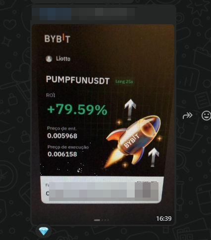 Mais um print de lucro gostoso enviado no grupo por aluno #gratidao #prosperidade #criptomoedas