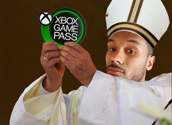 DevEthos's tweet photo. As the first Bishop of the Game Pass, people are asking for clarity about the game pass price change. I want it to be on the record; the Pope NEVER reached out to me about these price changes. 
I need to do some calculations on this new price bump and determine if it still has value. Never forget, I always cared about the value for the consumer, not the corporation. 

Thank you for your understanding at this time.😂😂
-Bishop Ethos