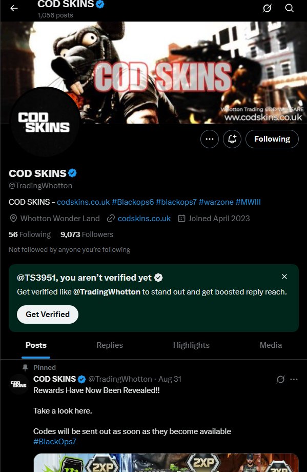TS3951's tweet photo. @TradingWhotton @CODWarfareForum done dat https://t.co/FPhTkeCjoy