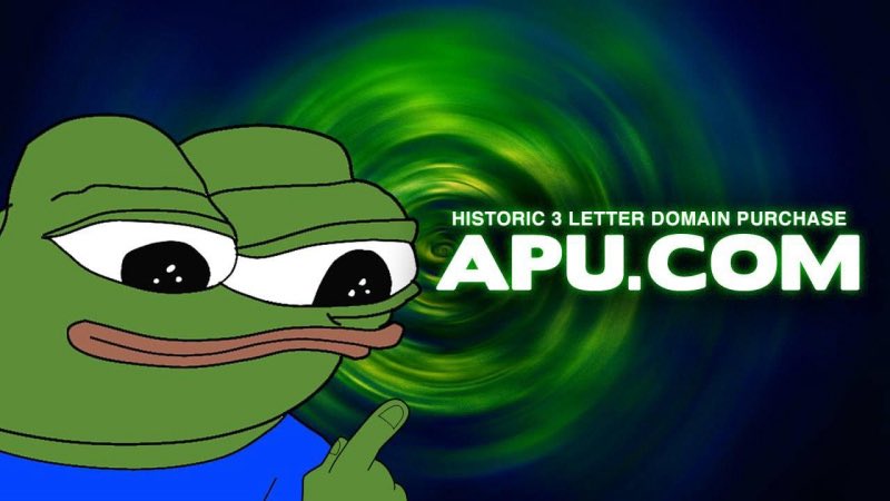 A 300K mcap token with a 7 figure domain 

You do the math 

33B is just the beginning 

$APU <a href="/solanaAPU/">apu apustaja</a> 

APU.COM