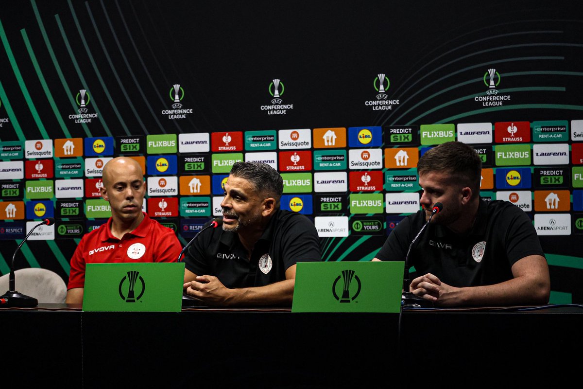 LincolnRedImps's tweet image. 📸 Juanjo Bezares and Toni García addressed the media in the MD-1 press conference ahead of our @Conf_League clash with HŠK Zrinjski Mostar 

#LRIFC | #UECL