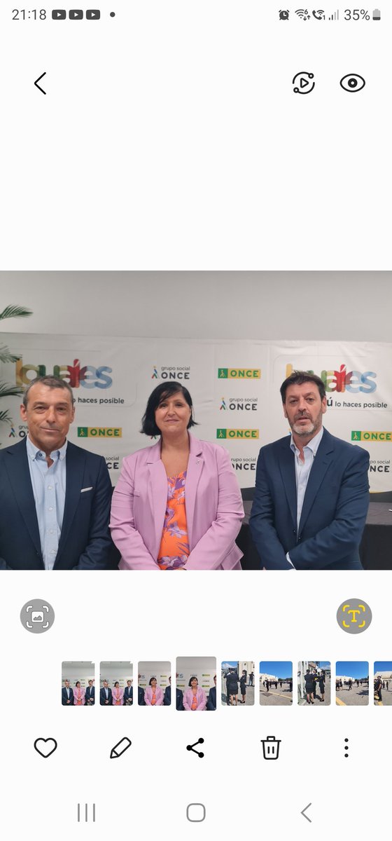 El Grupo Municipal Vox asiste a la presentación de la nueva presidenta de la ONCE de Torremolinos, "Cristina Cevantes"