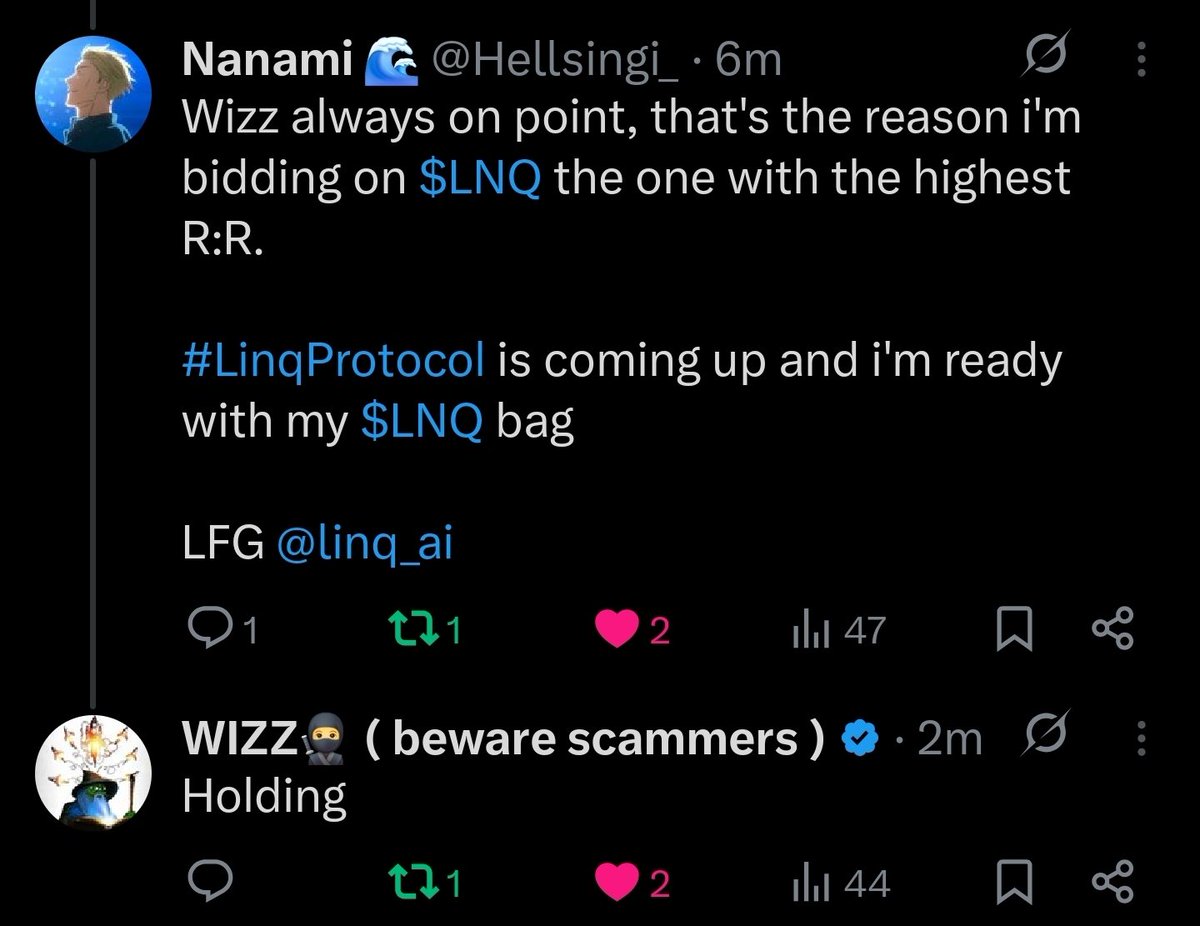 MrPizzaDan's tweet image. WIZZ knows what's up. The direction of #LinqProtocol protocol and the privacy infrastructure is clear.
If you're not in $LNQ, you're not make smart moves.
🔮