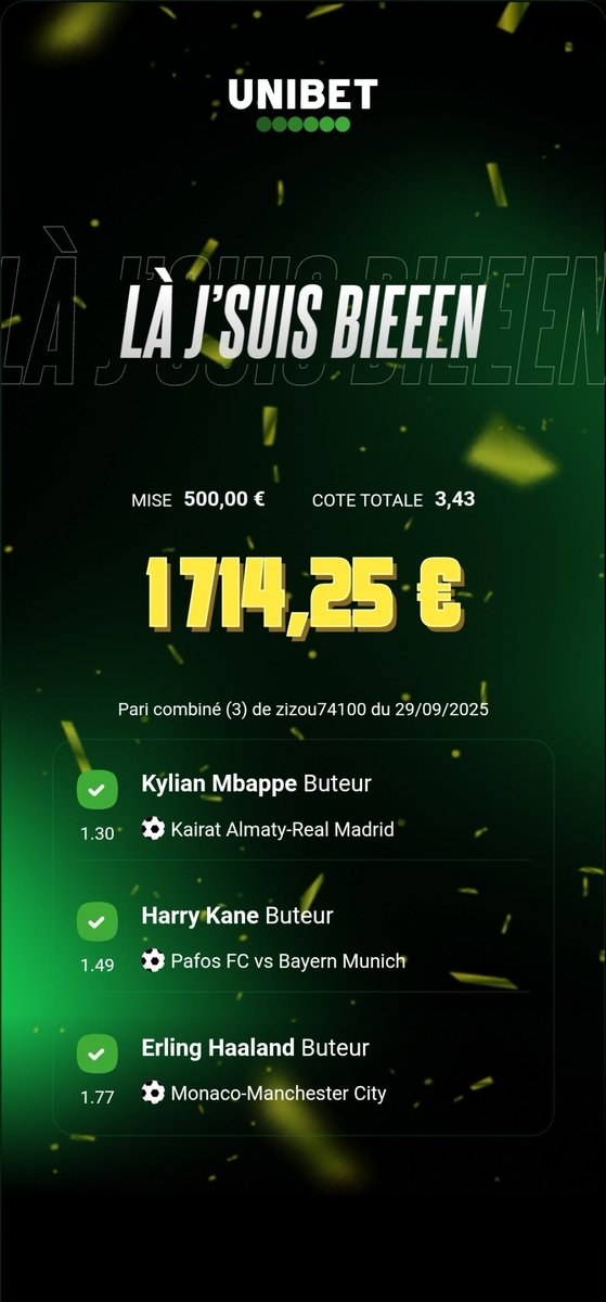 EASY MONEY EASY LIFE MERCI <a href="/UnibetFrance/">Unibet France 🔞</a> #LeSmicOuRien  #Teamparieur #Teamparieurs #ParionsSport