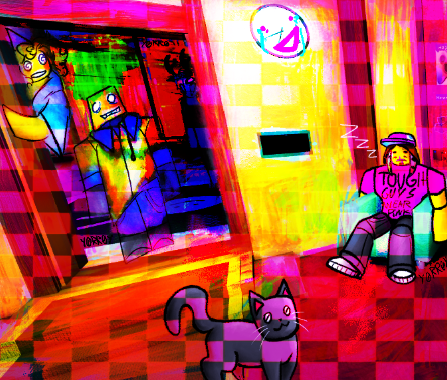Day 1. Lobby (Everything will be Infected themed bc i can.)
.
.
.
.
.
!!!Bright/Neon Colors!!!
.
.
.
.
.
#regretetober #Regretevator