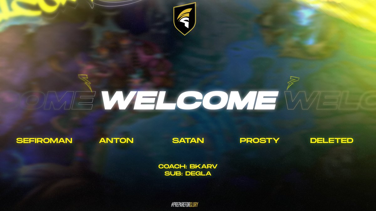 SpartansEu's tweet image. We are delighted to introduce our roster for the upcoming @hellenicesf LoL Prime Division!
Top: Sefiroman
Jungle: @lolStrokk 
Mid: @Satanlol_ 
ADC: @Prosty12 
Support: @DulceDeLeche012 
Sub: @Degla1919 
Head Coach: @LunisolarLoL 
#PrepareForGlory
#lol #lolesports #esports #gaming