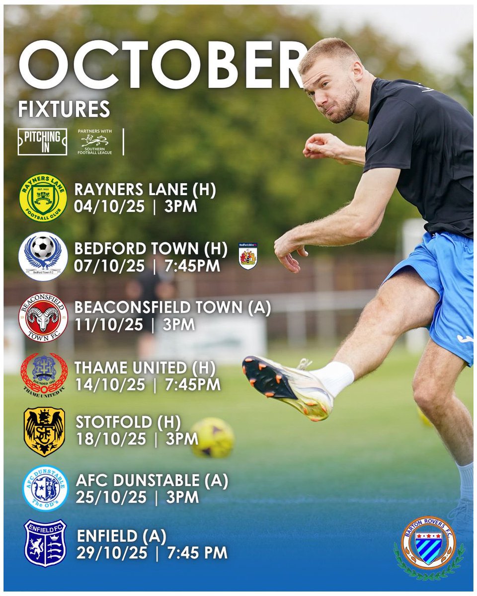 OCTOBER FIXTURES |

A busy October Schedule starting with, Rayners Lane at the Winton Haulage Stadium on Saturday afternoon! 📆

📸 <a href="/DuncanJackphoto/">Duncan Jack Photo</a>