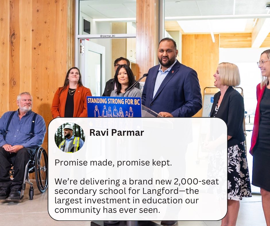 2000 students who now get an opportunity, to learn right here at home.
 
The largest investment in Langford education that we’ve ever seen. And it couldn’t come at a better time.

As our community grows, we’re working to create seats for every student here.
 
#Langford #bcpoli