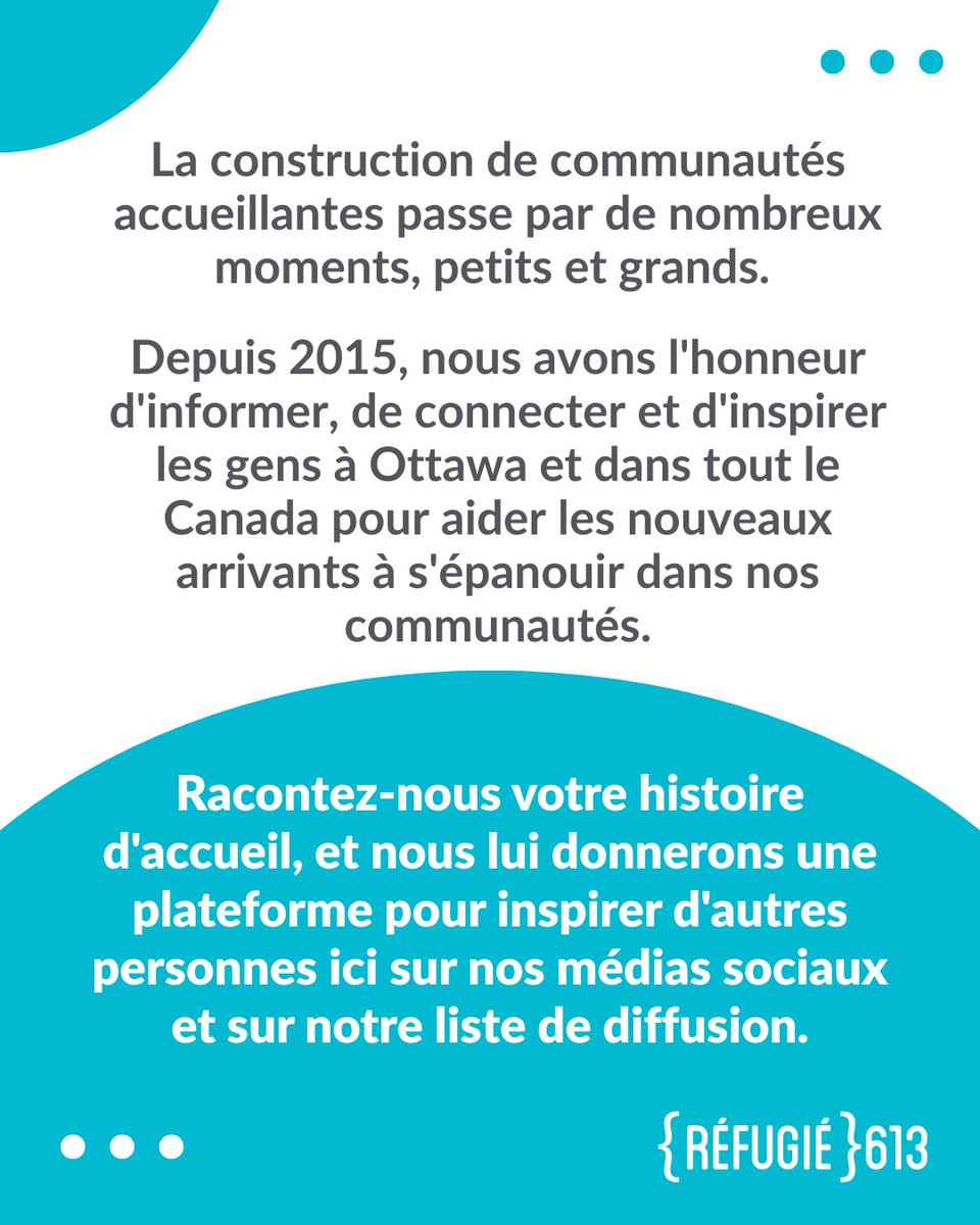 refugee613's tweet photo. Aujourd'hui, Réfugié 613 fête ses 10 ans, et nous avons une demande spéciale.

Soumettez votre histoire : https://t.co/5kNuo11LKK

Vous pouvez écouter notre directrice exécutive, Louisa Taylor, discuter des 10 ans de Réfugié 613 sur notre blogue : https://t.co/LNQO9taqzl https://t.co/OdHNhaKcZv