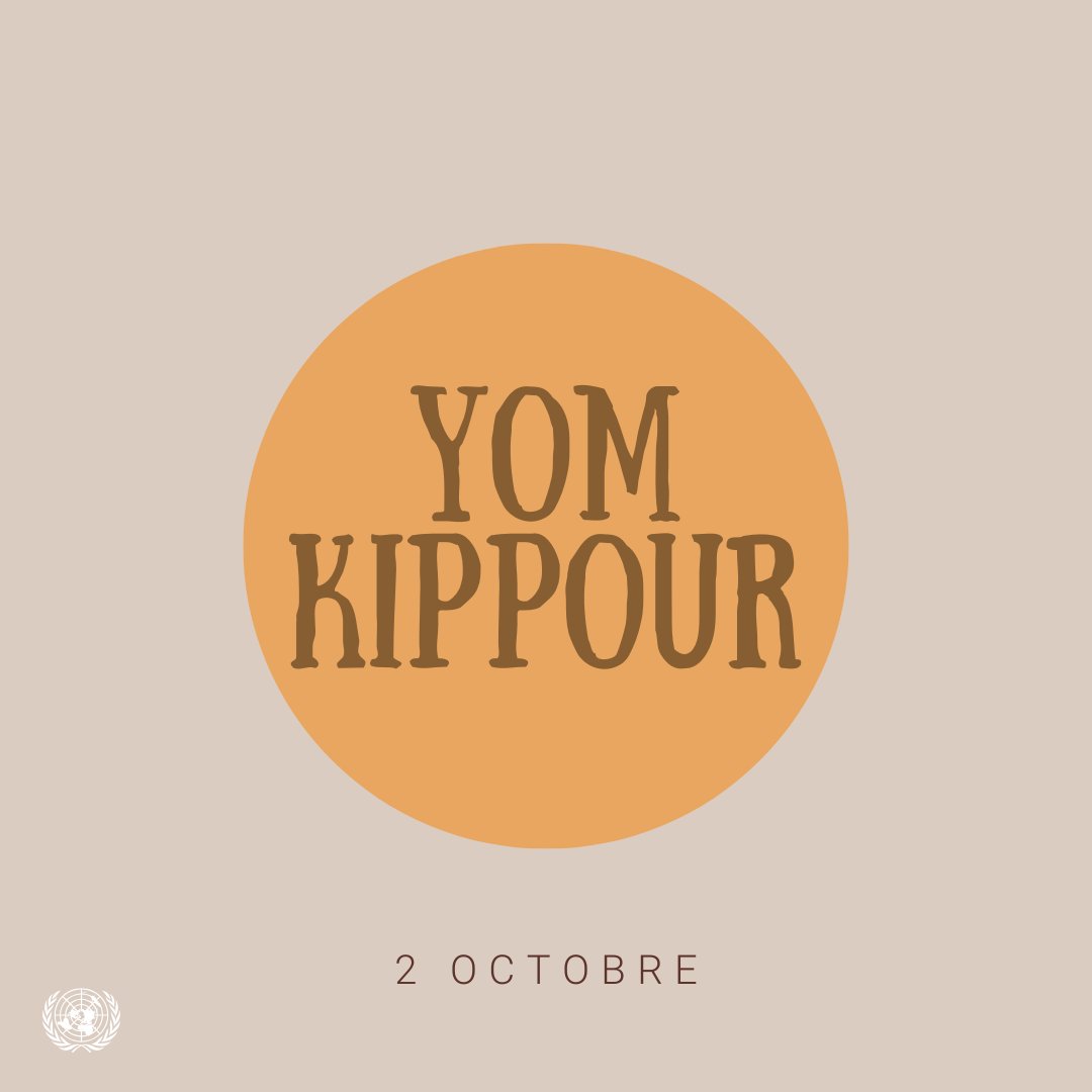 Nous souhaitons à toutes celles et à tous ceux qui l'observent un paisible Yom Kippour.