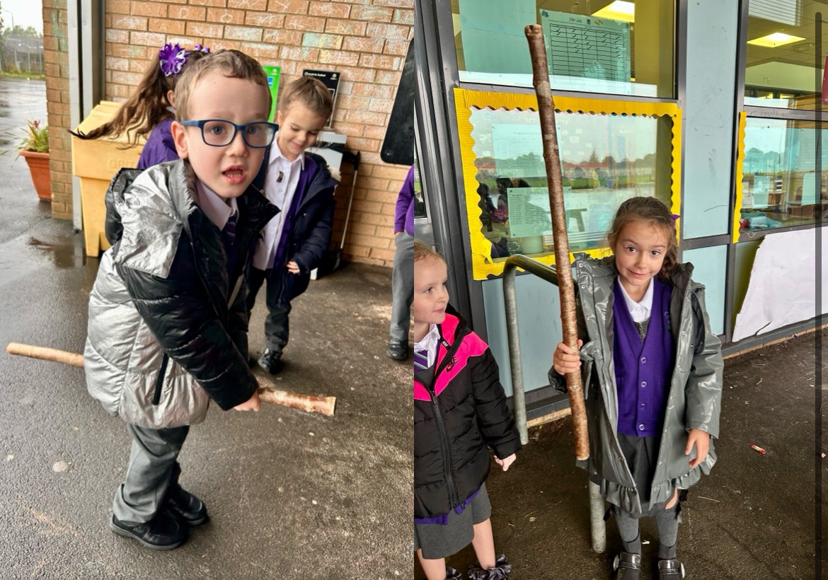 MrsP_StM's tweet photo. As part of Outdoor Learning Week, Primary 1a used their imagination stick to create their own stories inspired by the book Stick Man. 🪵 Lots of creativity and storytelling in the fresh air! 🌳 📖 
#OutdoorLearning @StMonicaMilton https://t.co/ZRB8N9lskX