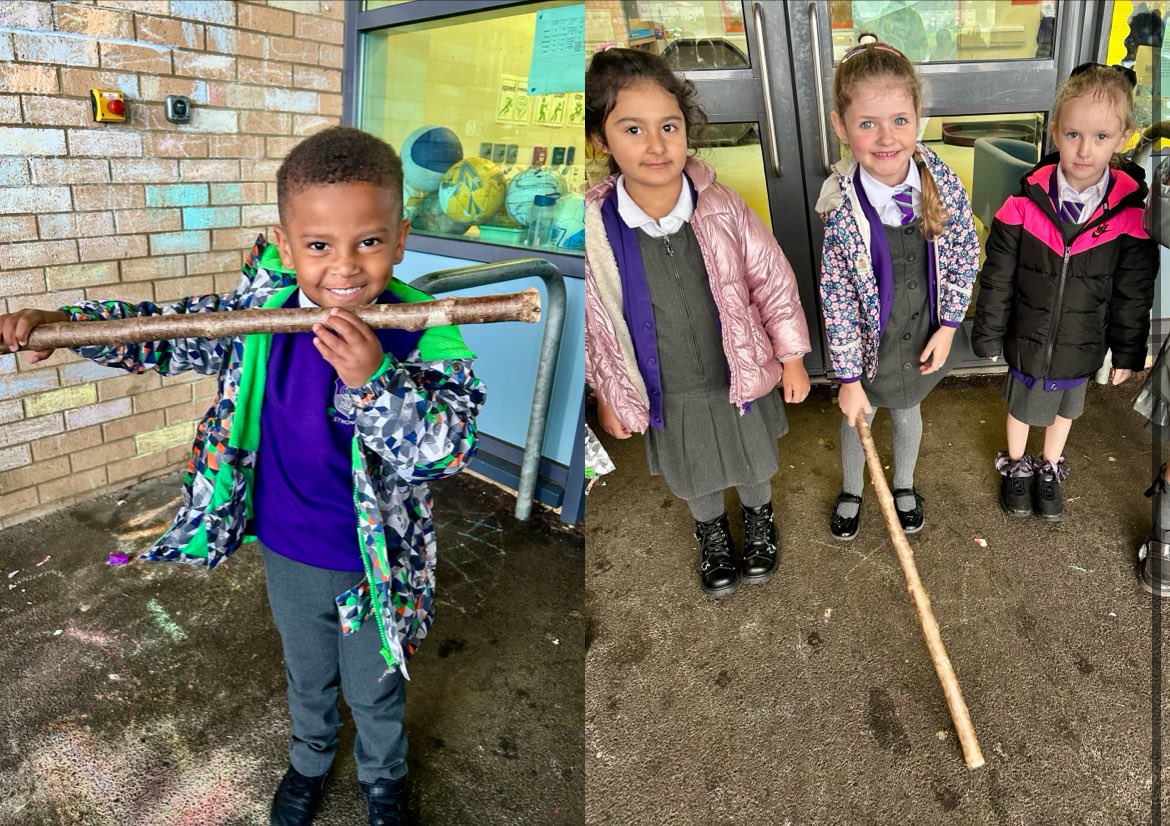 MrsP_StM's tweet photo. As part of Outdoor Learning Week, Primary 1a used their imagination stick to create their own stories inspired by the book Stick Man. 🪵 Lots of creativity and storytelling in the fresh air! 🌳 📖 
#OutdoorLearning @StMonicaMilton https://t.co/ZRB8N9lskX