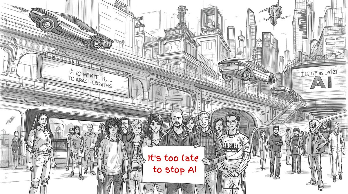 AIEthxInstg8r's tweet image. &quot;It’s too late to stop AI — we have to adapt to it.&quot;
💭016 
Who “started” AI?
#AIEthics #HumanInTheLoop #AutonomyVsAutomation #AIDesignForAccountability #AIEthicsInstigator
