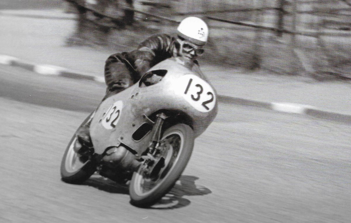 Eric Hinton (250cc NSU), Schleiz, 1958.