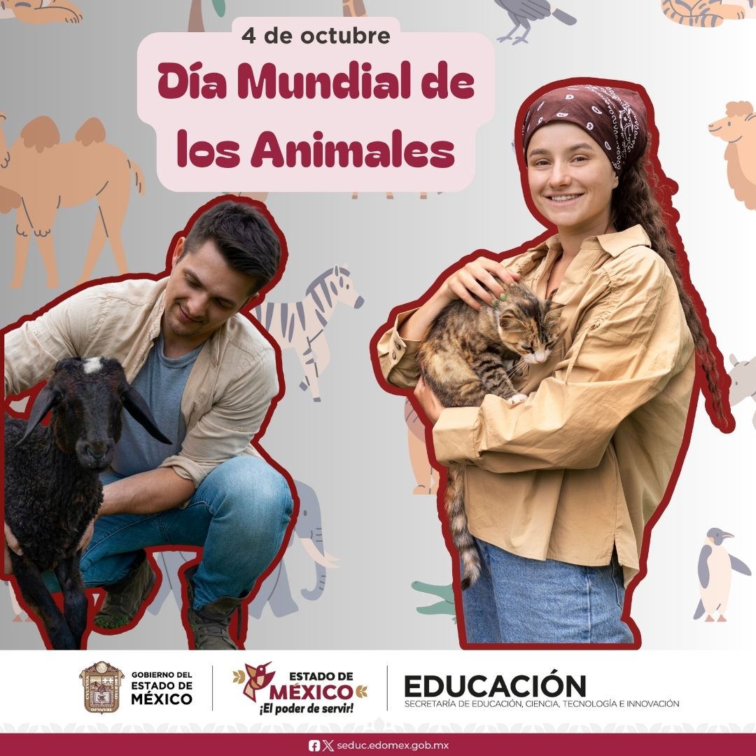🌎 En el Estado de México celebramos a quienes no tienen voz, pero llenan nuestra vida de amor. Cuidemos y respetemos a todos los animales, hoy y siempre.🐕🐈🐝