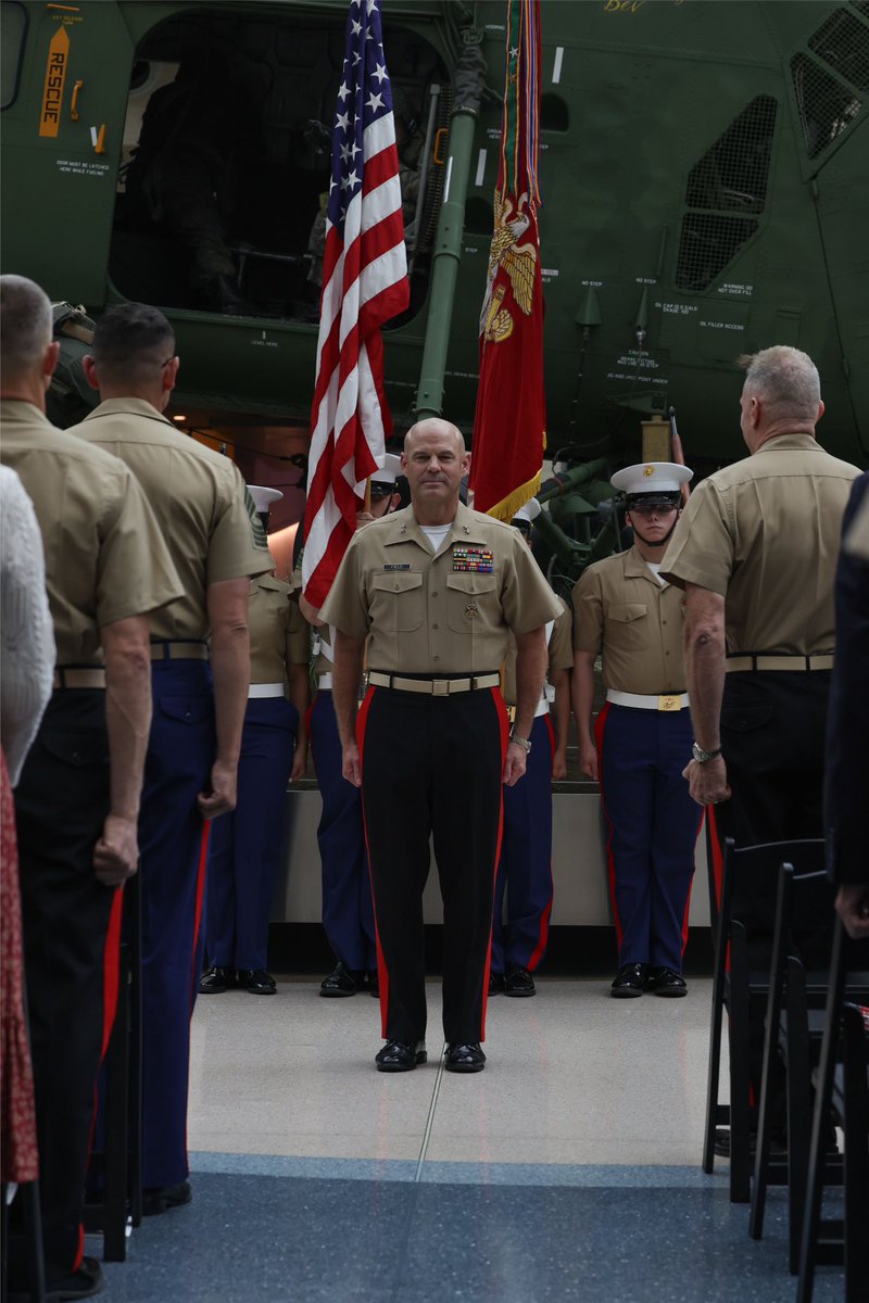 Lt. Gen. William J. Bowers relinquished command of Marine Corps Recruiting Command to Maj. Gen. Walker M. Field at the National Museum of the Marine Corps on Sept. 30, 2025. 

(U.S. Marine Corps photo and story by Cpl. Brenna Ritchie)

Read the story: dvidshub.net/news/549782/ma…