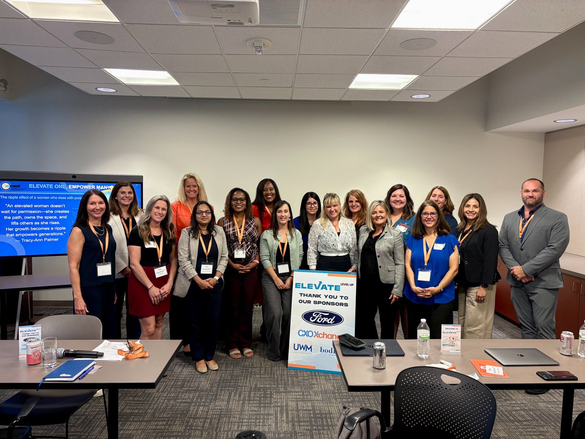 MCWT's tweet image. MCWT is excited for our Elevate, Level-Up career program! What a wonderful kick-off night at Ford Field with amazing women who are investing in themselves to &apos;Level Up&apos; their careers. A special thank you to our sponsors Ford, CXO Xchange, Bodman, and UWM.